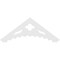 Ekena Millwork Pitch Wellington Architectural Grade PVC Gable Pediment, 60"W x 22 1/2"H x 1"P (9/12) GPP060X023X100WEL - alternate 4